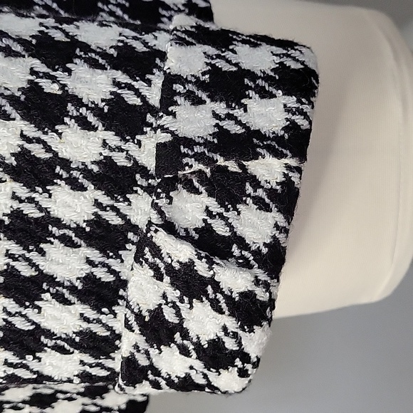 Tahari lined 3 button velvet collar herringbone blazer womens sz 14 - Picture 6 of 10